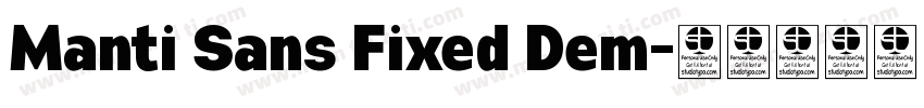 Manti Sans Fixed Dem字体转换